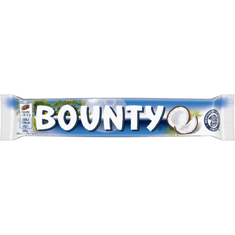 Bounty kokosová tyčinka v mléčné čokoládě 57 g