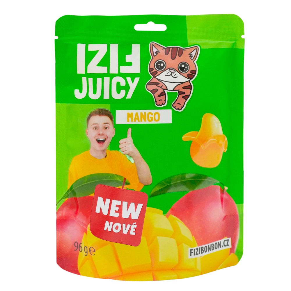 FIZI Juicy Candy Mango želé bonbony 96 g