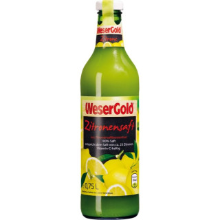 WeserGold Citronová štáva 100% 750ml sklo