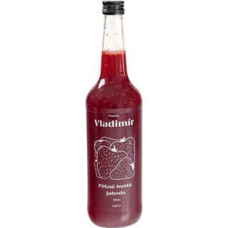 Vladimír Sirup Pěkně hustá jahoda 700ml sklo