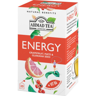 Ahmad Tea Čaj ovocný Energy grep+máta+guarana 20x1,5g