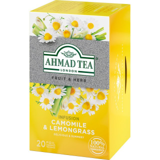 Ahmad Tea Čaj bylinný heřmánek+citronová tráva 20x1,5g
