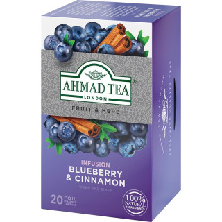 Ahmad Tea Čaj ovocný borůvky+skořice 20x2g