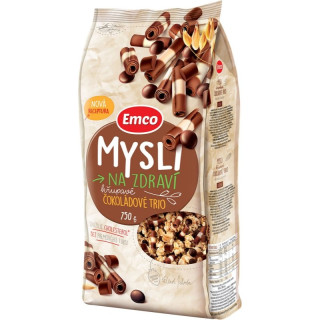 Emco Mysli Na Zdraví křupavé čokoládové trio 750g