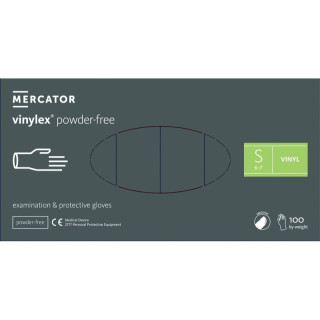 Mercator Medical Rukavice vinylové nepudrované transparentní S 100ks