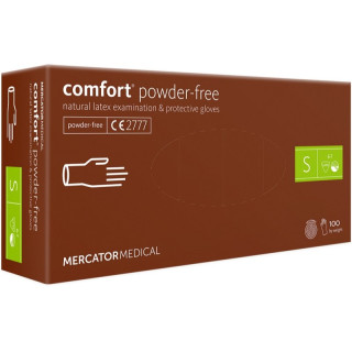 Mercator Medical Rukavice latexové nepudrované S 100ks
