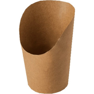 Papírový kornout EKO na hranolky kraft 360ml 50ks
