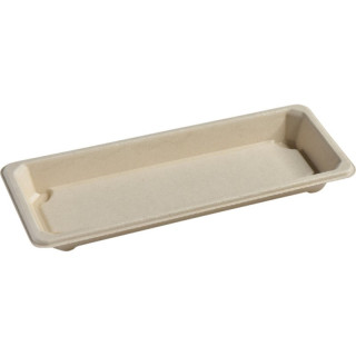 Miska na sushi EKO z cukrové třtiny 165x115x18mm 50ks