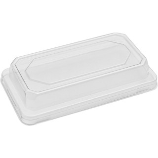 Plastové víčko PET k EKO misce na sushi 169x95x30mm transparentní 50ks