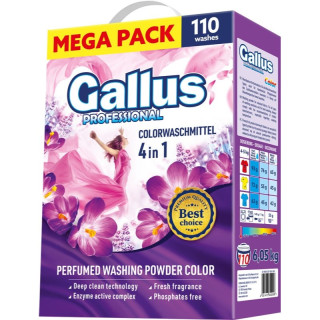 Gallus Professional Prášek na praní 4v1 color (110 praní) 6,05kg