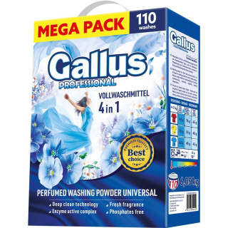 Gallus Professional Prací prášek 4v1 universal (110 praní) 6,05kg