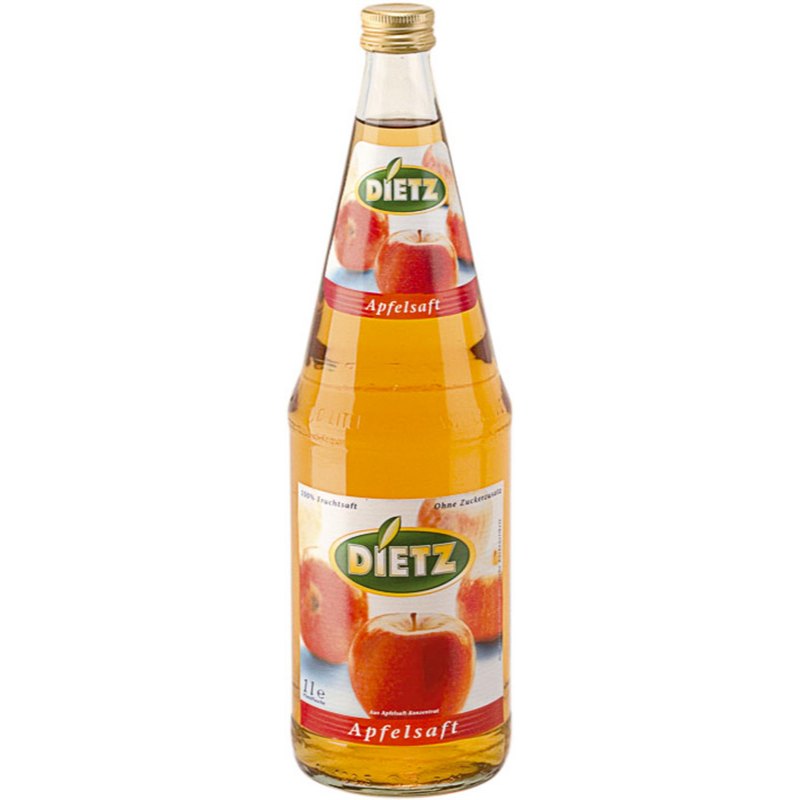 Dietz Jablečná šťáva 100% 1l sklo