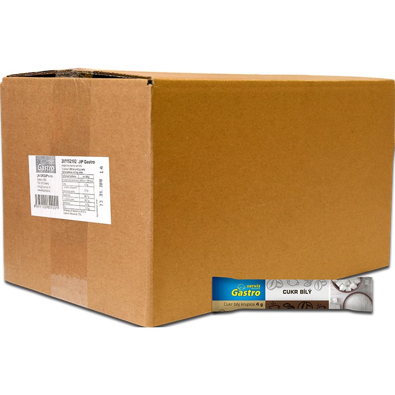 Gastro Servis Cukr trubičky porce 4kg/1000ks