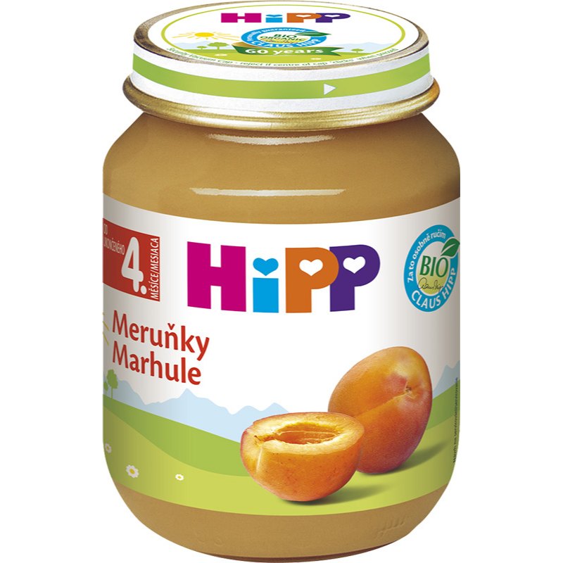 HiPP Kojenecká výživa meruňky 4.měsíc BIO 125g