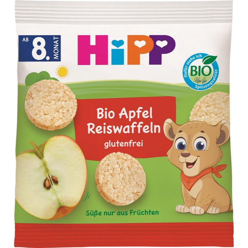 HiPP Oplatky rýžové jablečné 8.měsíc BIO 30g