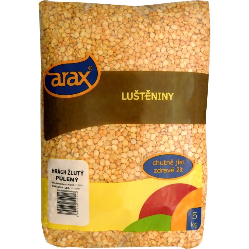 Arax Hrách žlutý půlený 5kg