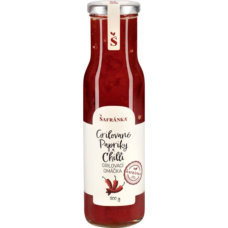 Šafránka Omáčka na grilování grilované papriky+chilli 300g