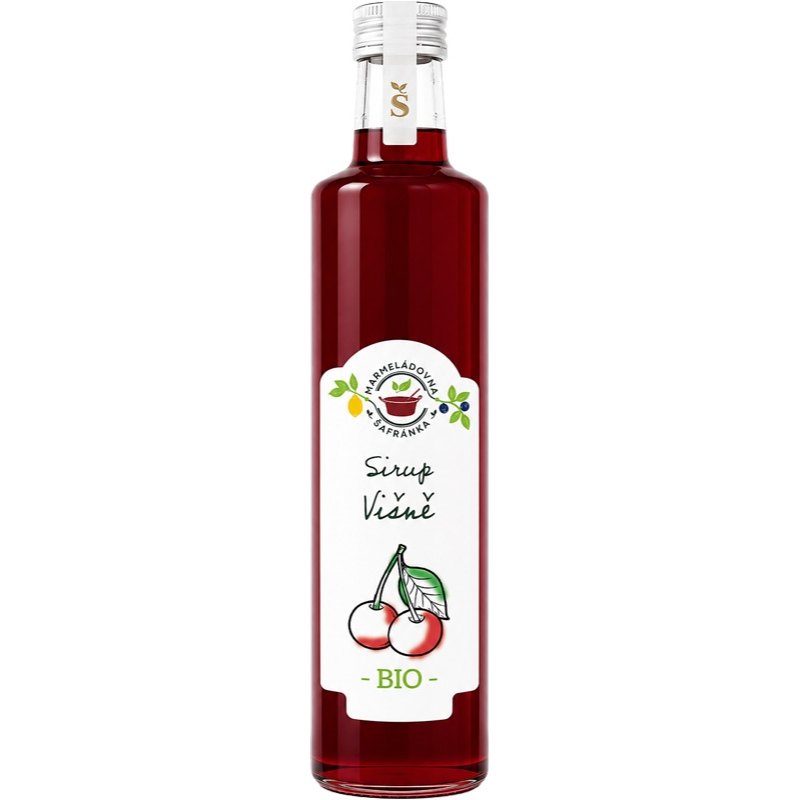 Šafránka Sirup višeň BIO 750ml sklo