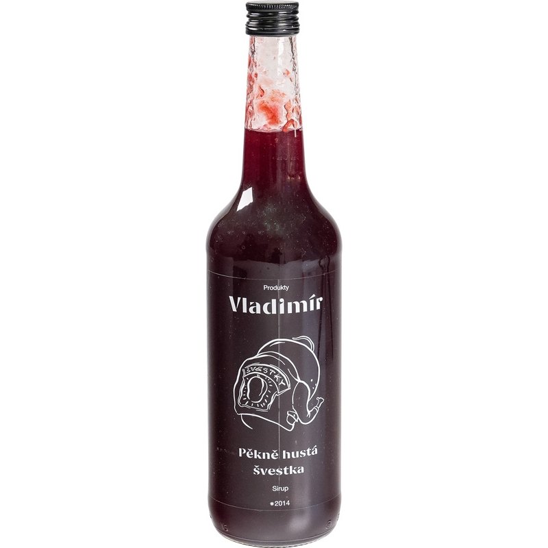 Vladimír Sirup Pěkně hustá švestka 700ml sklo