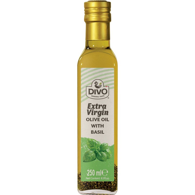 DIVO Olej olivový extra panenský bazalka 250ml