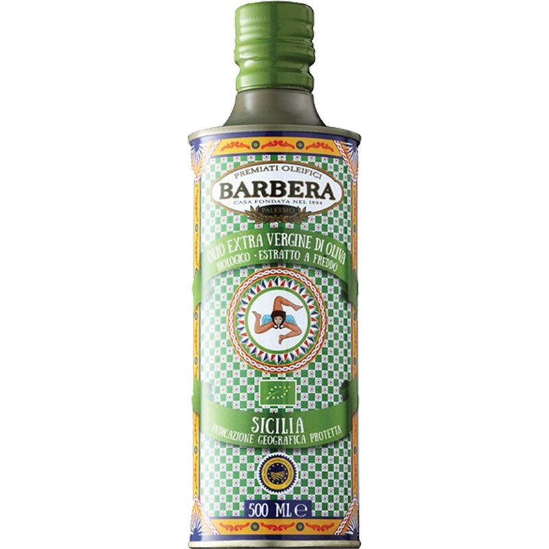 Barbera Olej olivový extra panenský Sicilia PGI BIO 500ml plech