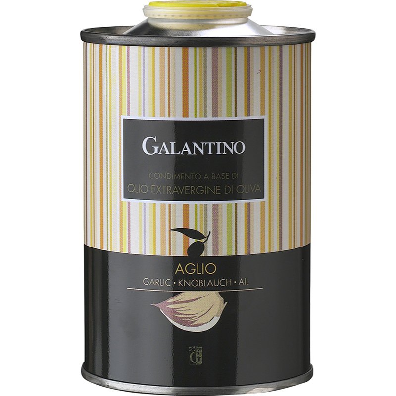 Galantino Olej olivový extra panenský Condimento česnek 250ml plech