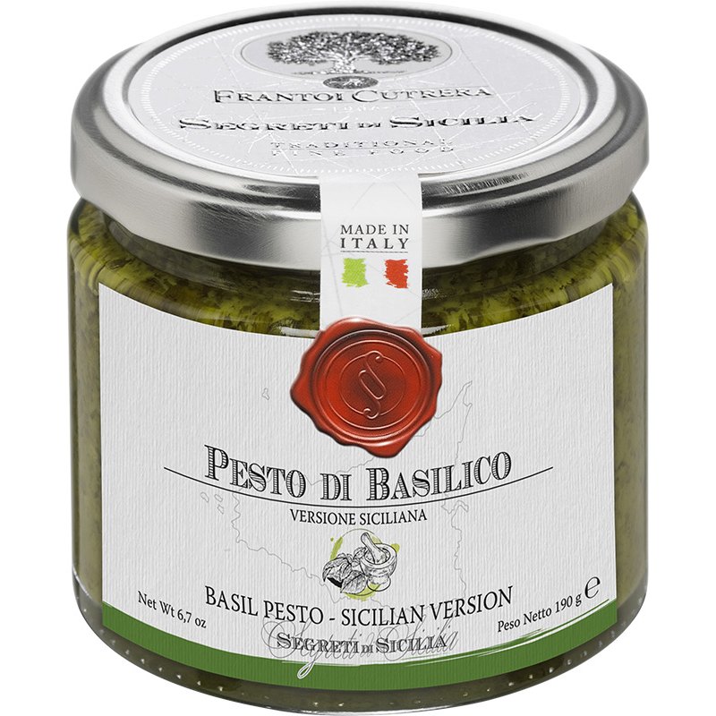 Frantoi Cutrera Pesto bazalkové sicilské 190g
