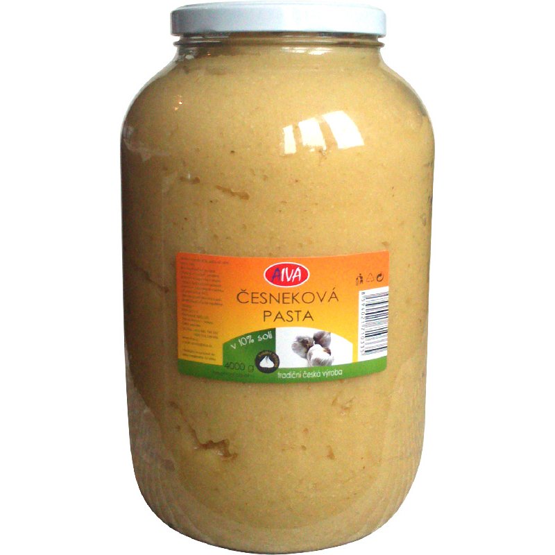 Aiva Česneková pasta 10% soli 4kg