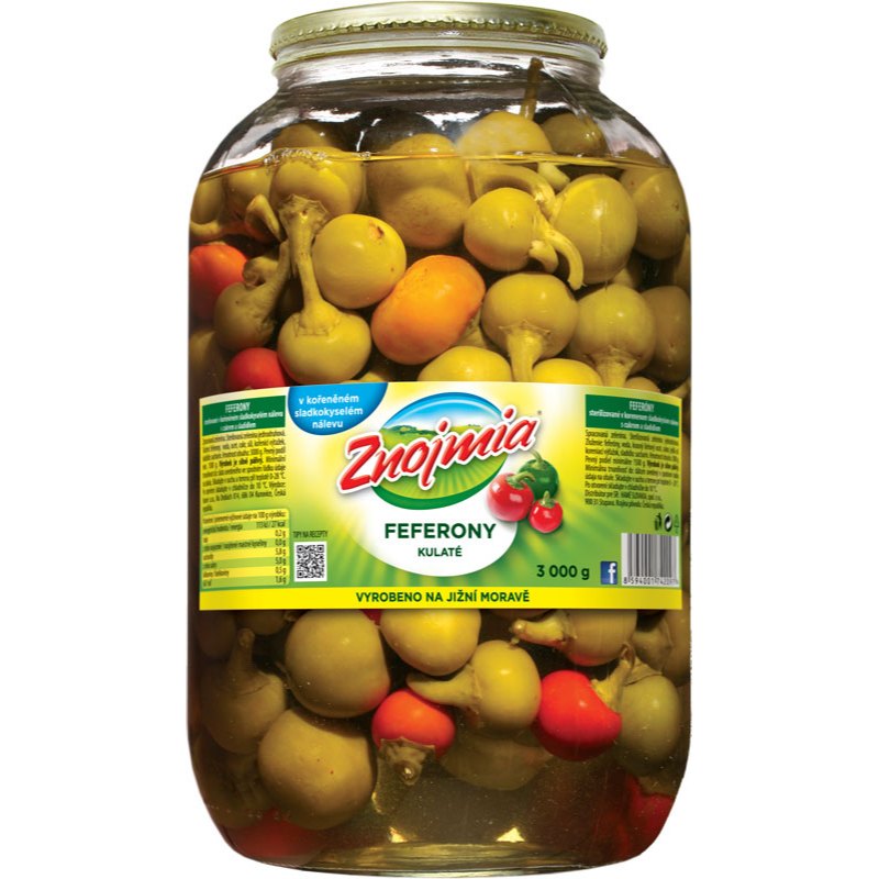 Znojmia Feferony kulaté 3kg