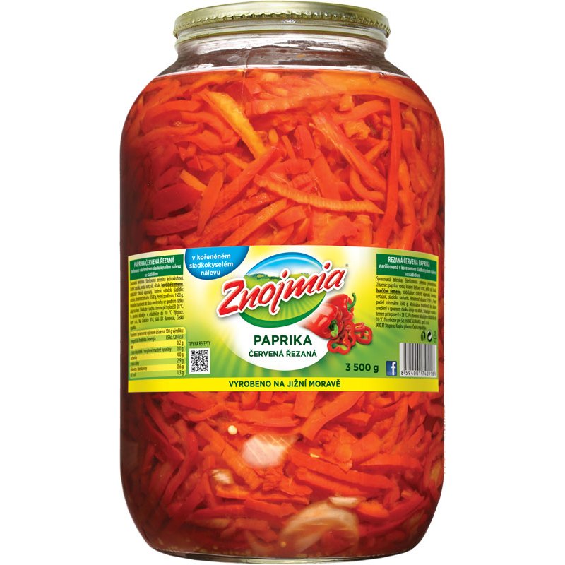 Znojmia Paprika červená řezy 3,5kg