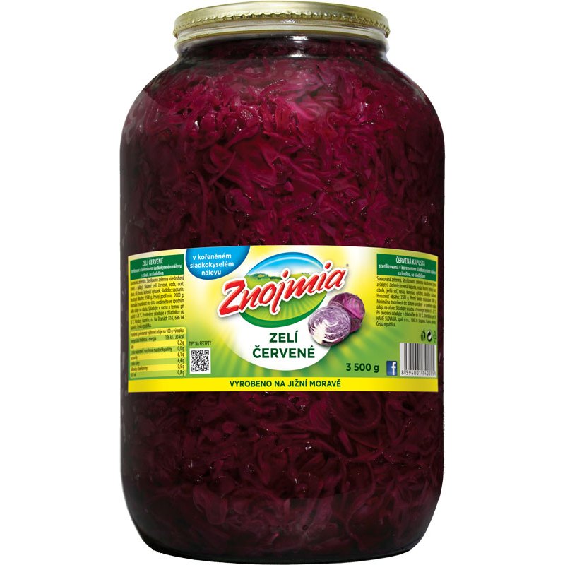 Znojmia Zelí červené 3,5kg