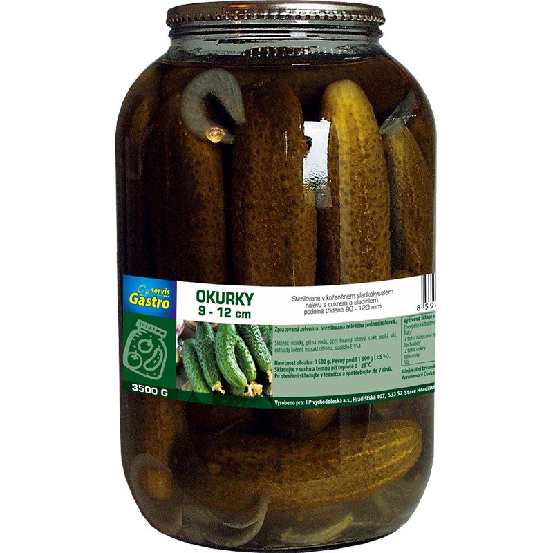 Gastro Servis Okurky 9-12cm 3,5kg