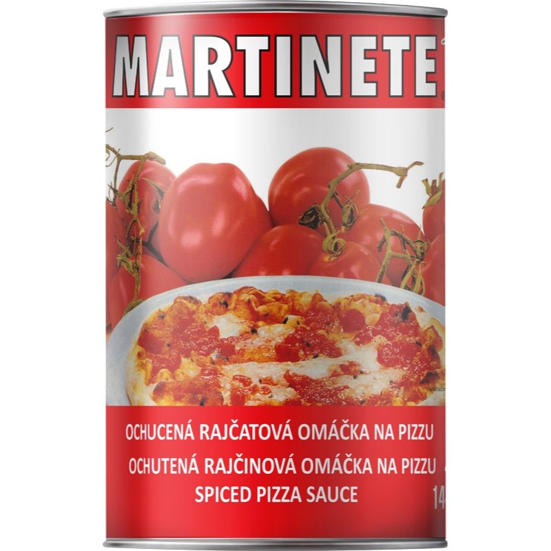 Martinete Omáčka rajčatová na pizzu kořeněná 4220g