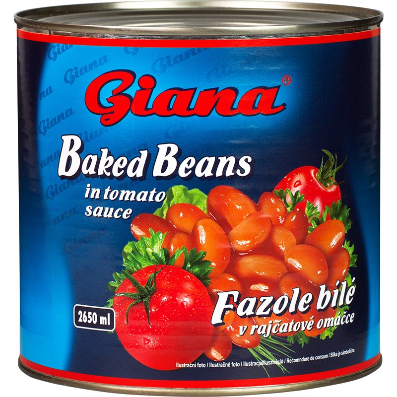 Giana Fazole bílé v tomaté omáčce 2,65l