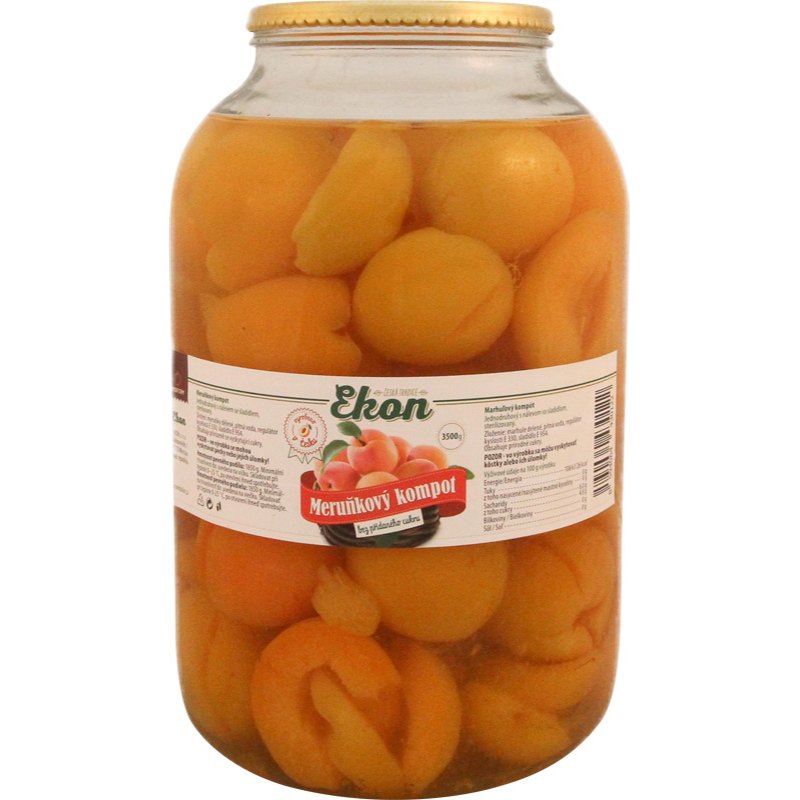 Ekon Meruňky půlené bez přidaného cukru 3,5kg