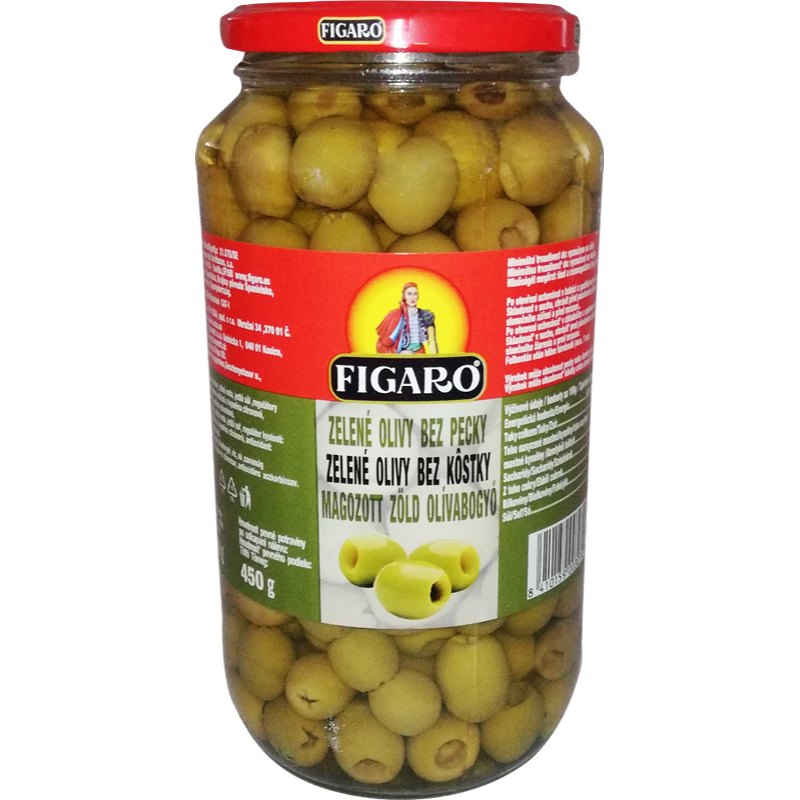 Figaro Olivy zelené bez pecky 920g