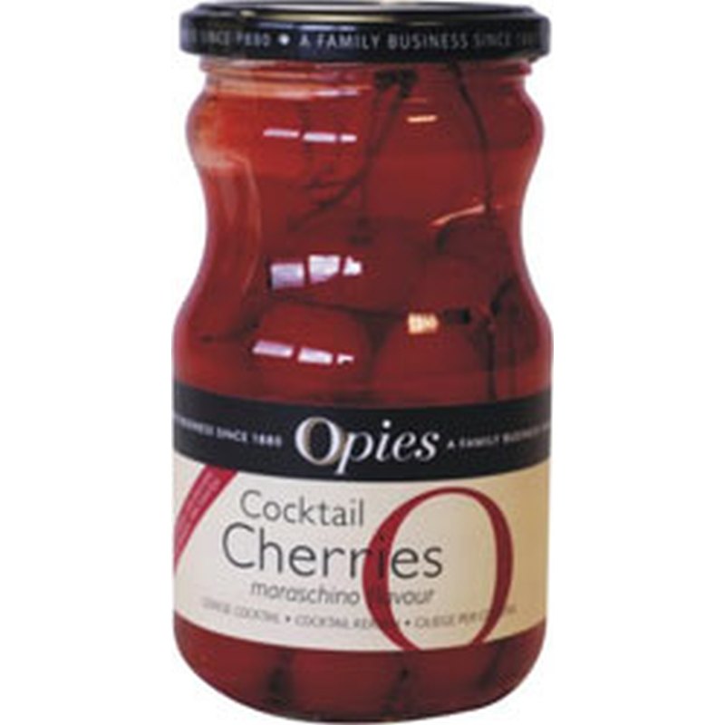 Opies Koktejlové třešně červené se stopkou 225g