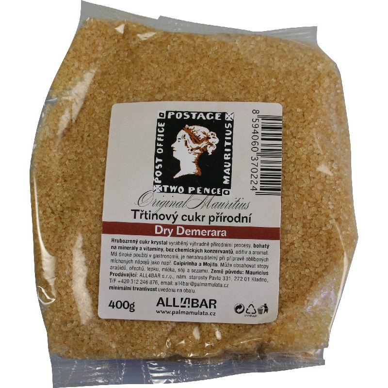 All4bar Cukr třtinový Dry Demerara 400g