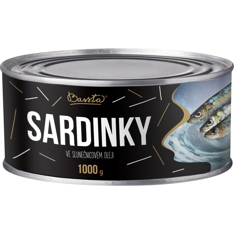 Bassta Sardinky ve slunečnicovém oleji 1kg
