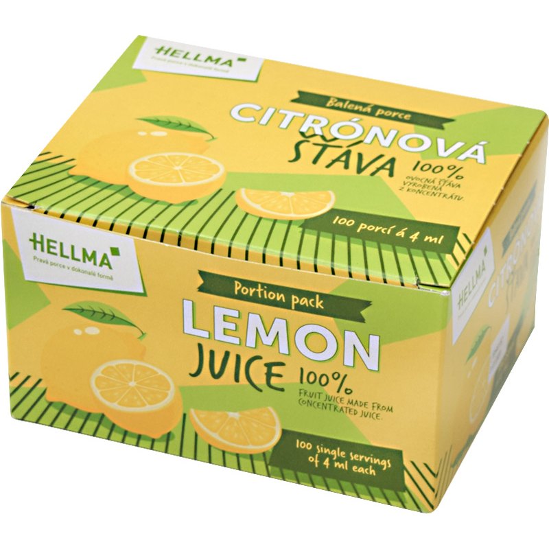 Hellma Citronová šťáva porce 100x4ml