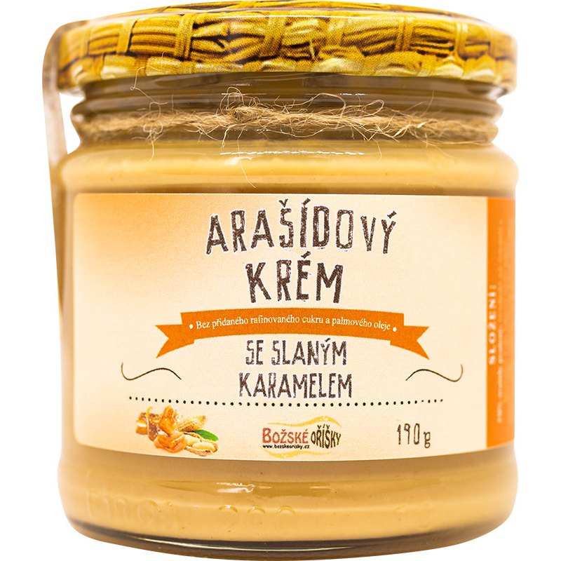 Božské Oříšky Krém Arašídový se slaným karamelem 190g