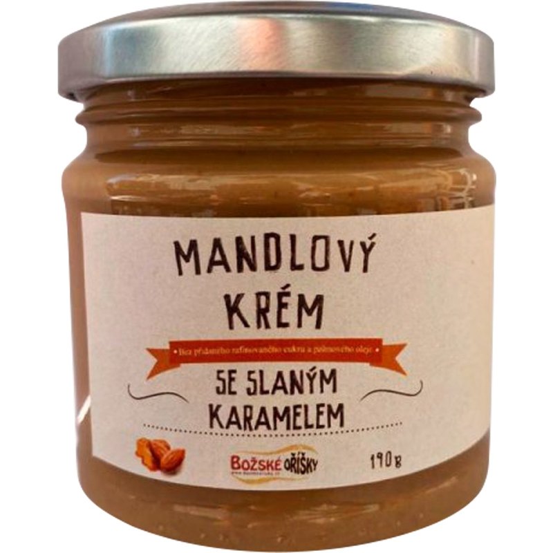 Božské Oříšky Krém Mandlový se slaným karamelem 190g