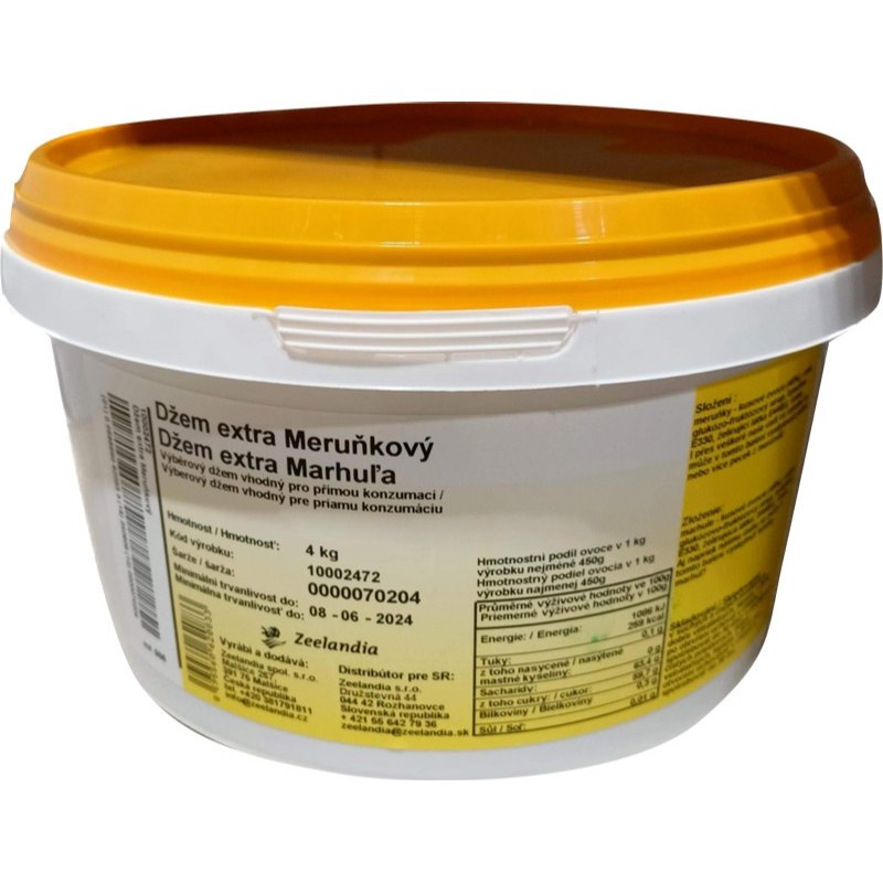 Zeelandia Džem extra meruňka 4kg