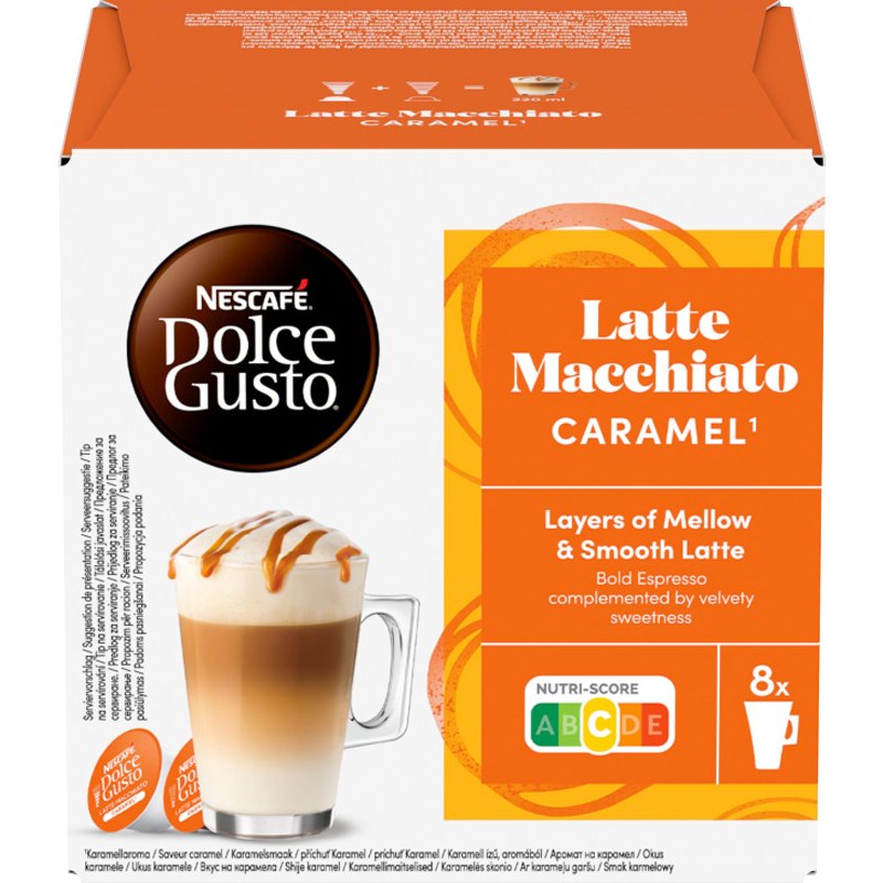 Nescafé Dolce Gusto Latte Macchiato Caramel kapsle 16ks 145g