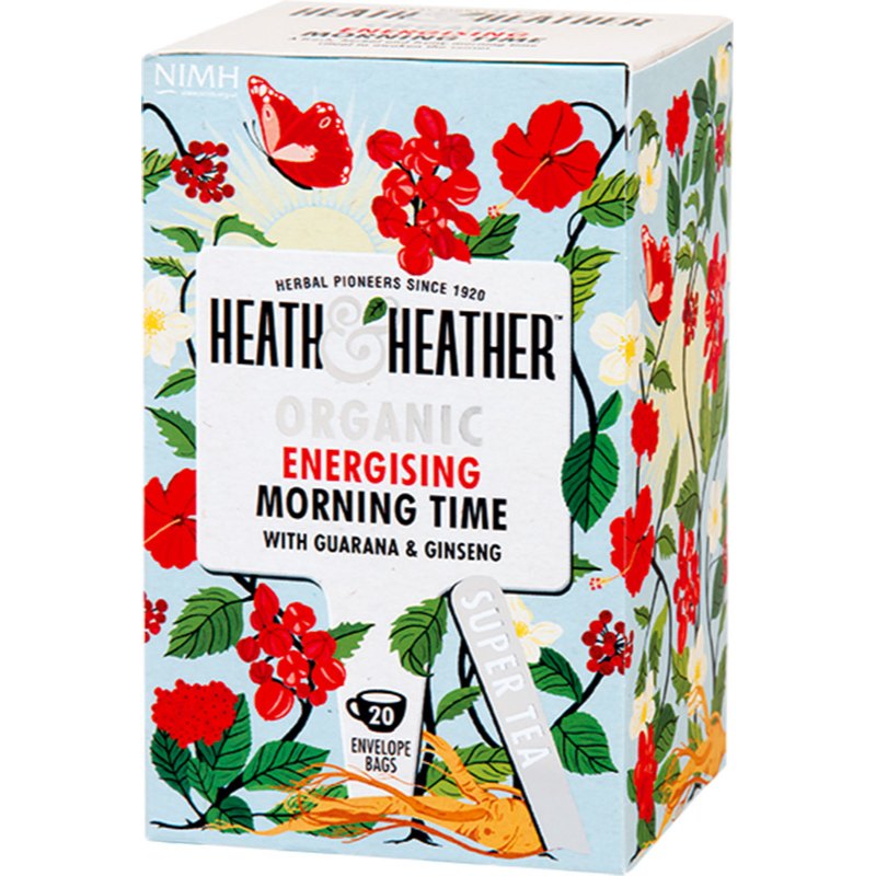 Heath&Heather Čaj bylinný energising morning time BIO 20x2g