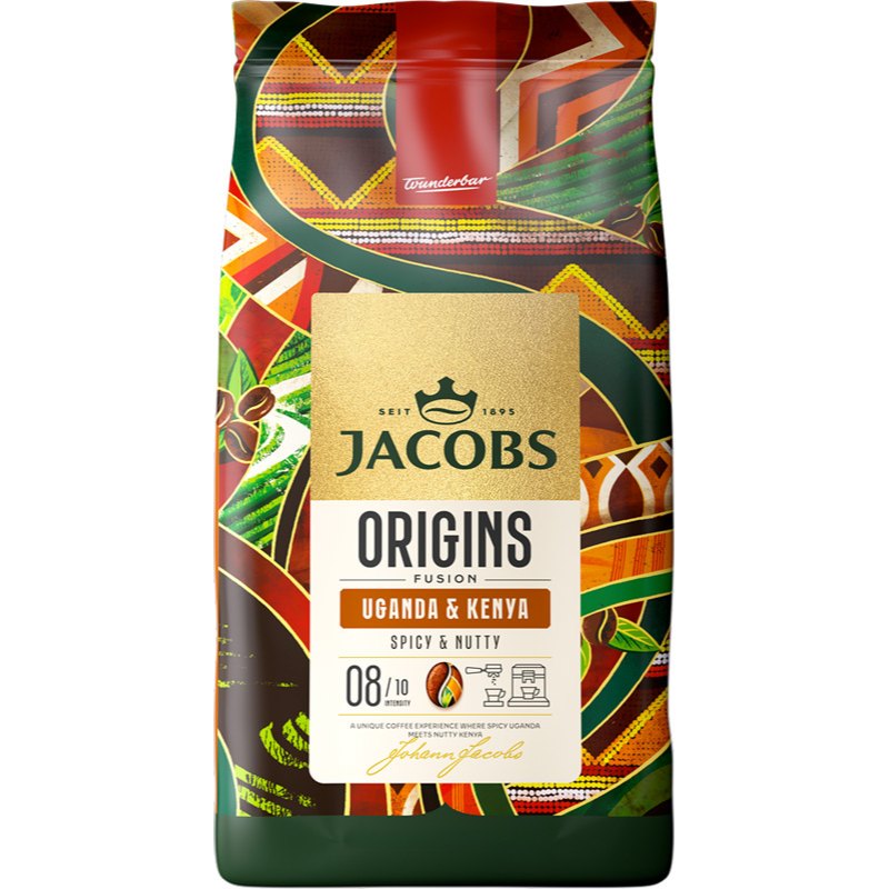 Jacobs Origins Uganda&Kenya zrnková káva 1kg