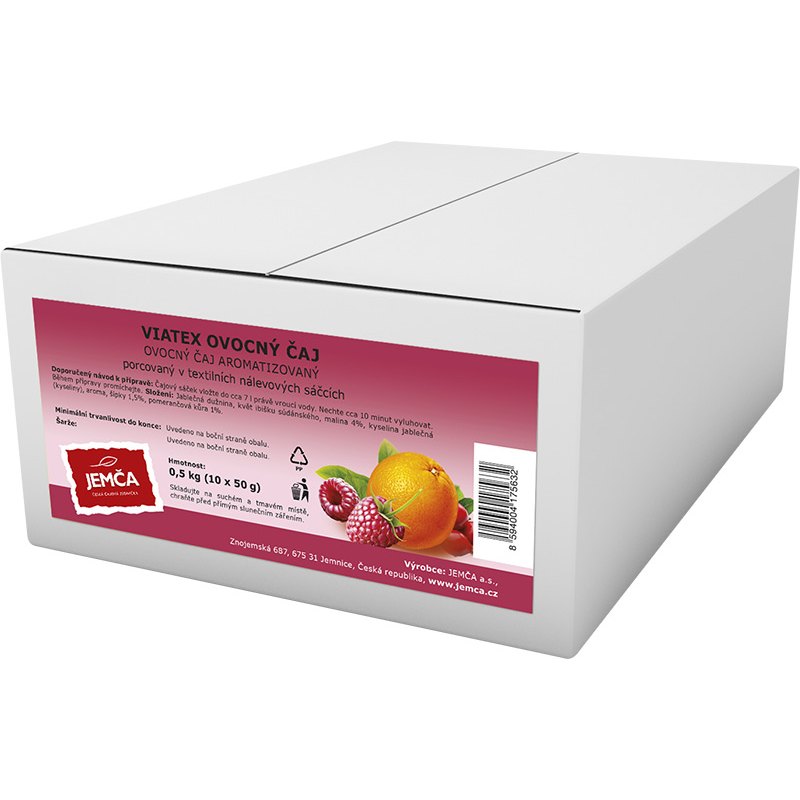 Jemča Čaj ovocný Viatex 10x50g