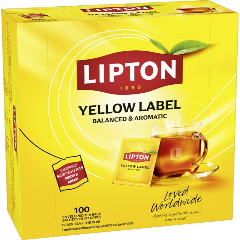Lipton Čaj černý Yellow Label 100x1,8g