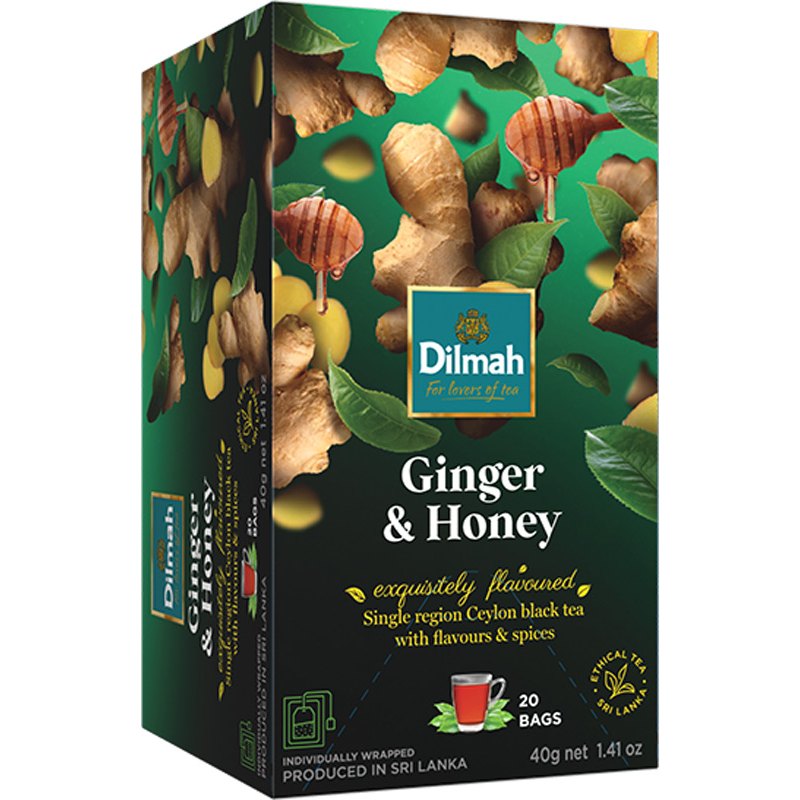 Dilmah Čaj černý zázvor-med 20x2g