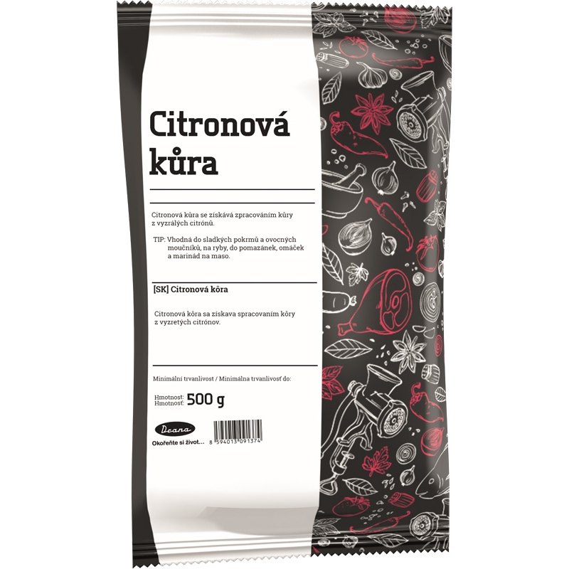 Drana Koření citronová kůra strouhaná 500g